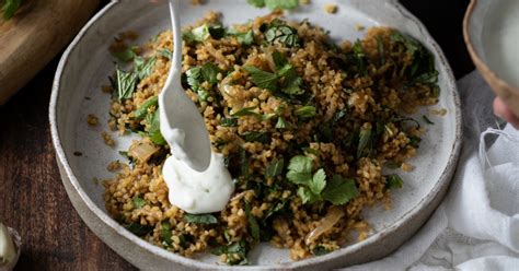 Recette Pilaf De Boulgour Herbes Et Yaourt Grec Marie Claire