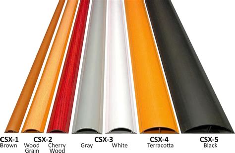 Cable Shield Cord Cover Model Csx 15 Length 31 Color Wood