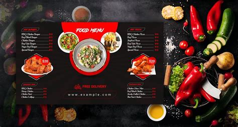 Digital Food Menu Design Template V-11 - Design Cuts