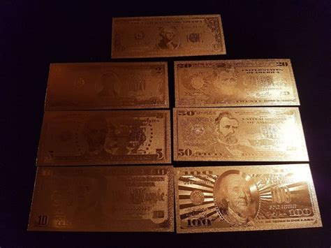 Banknoten Vergoldet 24 Karat US Dollar Kaufen Auf Ricardo