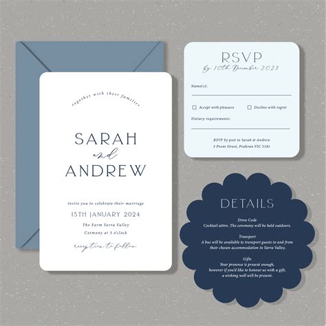 Sarah Collection Modern Wedding Invitations Polka Dot Paper