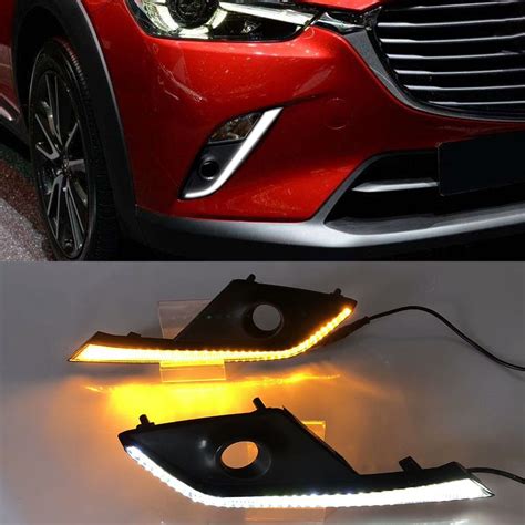 Car DRL LED Daytime Running Light With Yellow Turn Signal Function For