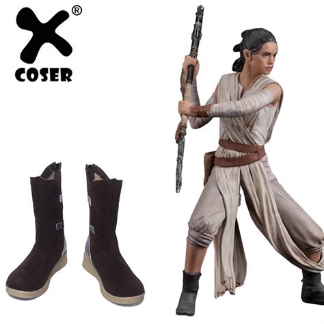 Xcoser Star Wars Rey Cosplay Shoes The Last Jedi Star Wars Rey Shoes