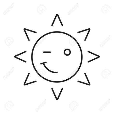 Sun Outline Drawing At Getdrawings Free Download