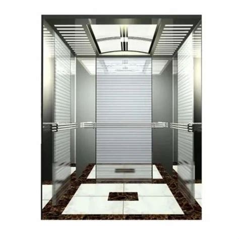 Stainless Steel Mild Steel Passenger Elevator Cabin Max Persons