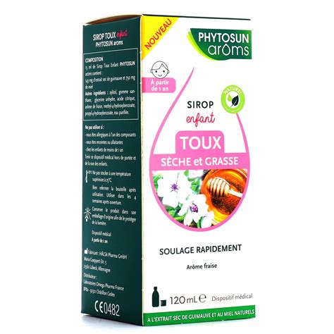 Sirop Toux S Che Et Grasse Pour Enfant Phytosun Aroms