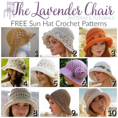 Free Sun Hat Crochet Patterns Crochet Hats Crochet Sun Hat Crochet Adult Hat