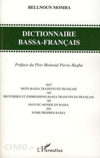 Dictionnaire Bassa Fran Ais Lohmann Manfred Literatura Obcoj Zyczna