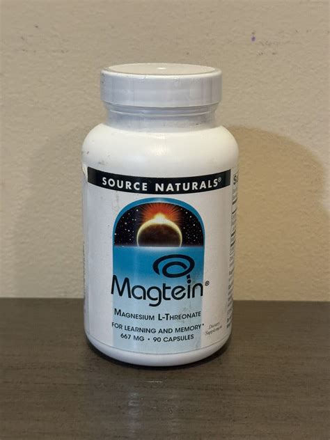 Magtein Magnesium L Threonate Mg Capsules Ebay