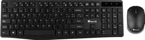 Pack En Clavier Souris Sans Fil Ngs Allure Qwerty Espagnol Noir