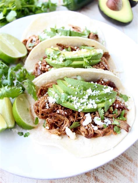 Slow Cooker Pulled Pork Tenderloin Chipotle Honey Tacos