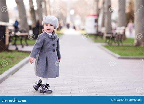 Stylish baby girl stock image. Image of jacket, barret - 146321913