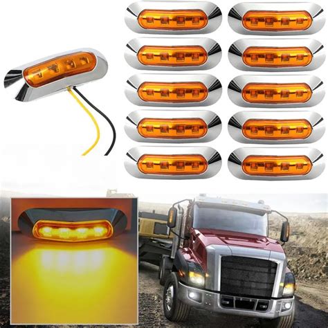 Livraison Gratuite Pi Ces Feux De Position Lat Raux Led Pour Camion