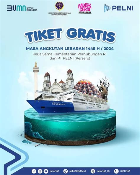 Pelni Siapkan Tiket Gratis Mudik Lebaran Cek Jadwal Dan Rute