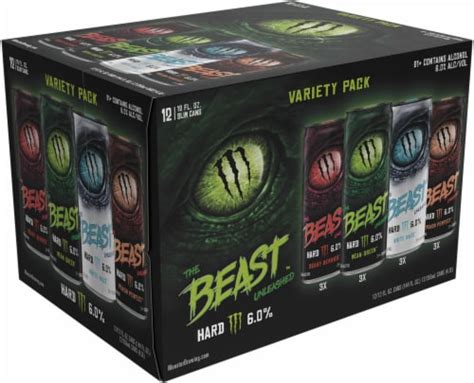 Monster The Beast™ Unleashed Flavored Hard Beverage Variety Pack 12