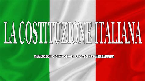 La Costituzione Italiana Principi Fondamentali Diritti E Doveri Dei