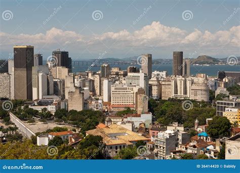 Skyline Of Downtown Rio De Janeiro Editorial Image Image Of Business