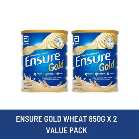 2x Ensure Gold Wheat 850g Lazada