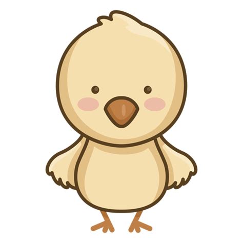 Diseño Png Y Svg De Lindo Personaje De Pollito Para Camisetas