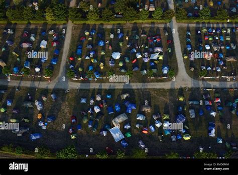 France, Saone et Loire, Taize, the ecumenical community of Taize (aerial view Stock Photo - Alamy