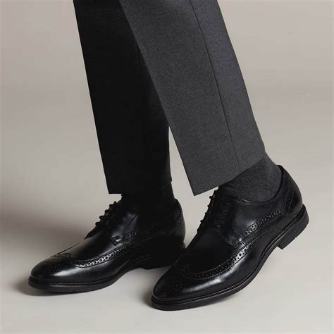 Black Men''s Brogue Shoes at Rs 400/pair in Agra | ID: 26237785030