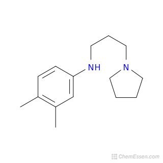 3 4 Dimethyl N 3 Pyrrolidin 1 Yl Propyl Aniline Structure C15H24N2