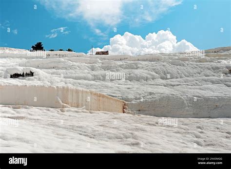 Travertine pools and terraces in Pamukkale, Turkey Stock Photo - Alamy