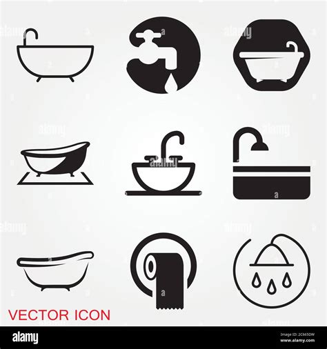 Vector bathroom icon. Premium quality graphic design. Modern signs ...