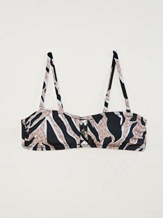 LCW DREAM LCW DREAM Siyah Kadın Desenli Bikini Üst S Z LQJ LCW