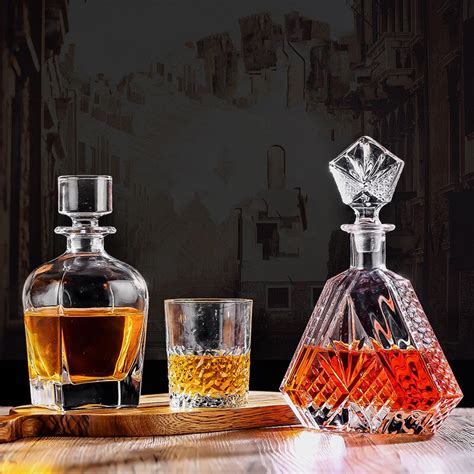 Kristallen Glazen Cup Decanter Set Whisky Karaf Cu Grandado