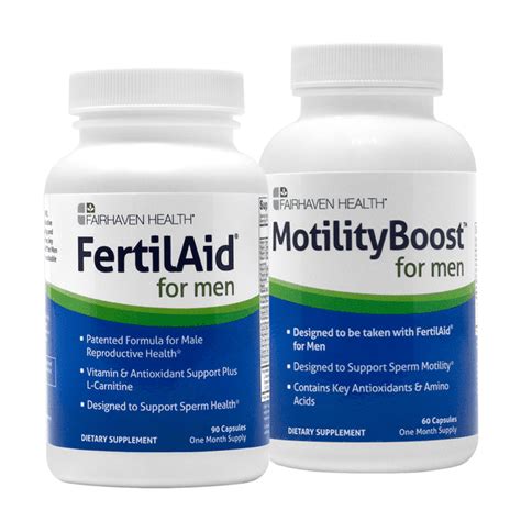 Fertilaid For Men And Motilityboost Combo 1 Month Supply Fertility