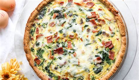 Healthy Spinach Bacon Quiche | Eggland's Best