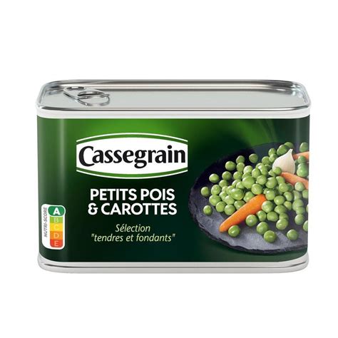 Acheter Cassegrain Petits Pois Carottes Tendres Et Fondants 265g