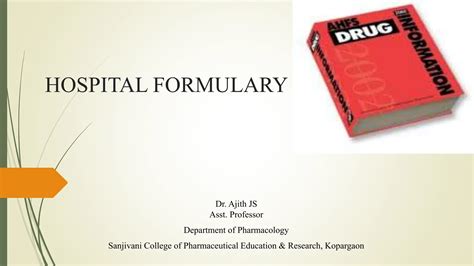 Hospital Formulary Pptx