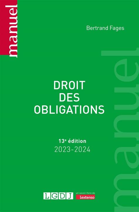 Amazon Fr Droit Des Obligations Fages Bertrand Livres