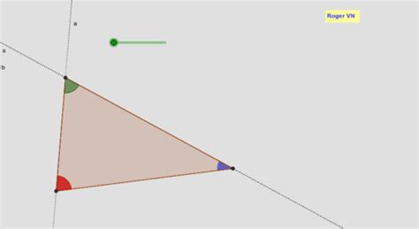 Som Van De Hoeken In Een Driehoek Gebaseerd Op 2 Evenwijdigen En Een