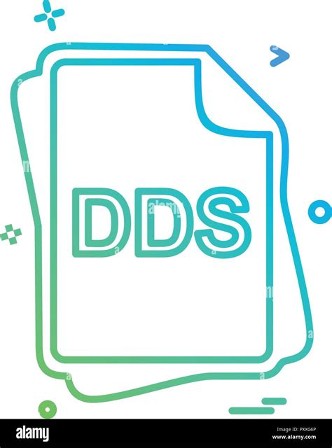 Dds File Type Icon Design Vector Stock Vector Image And Art Alamy