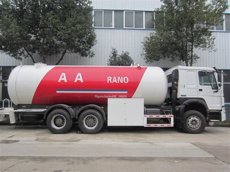 Chinese Famous Brand Sinotruk HOWO 20m3 10tons LPG Cooking Gas