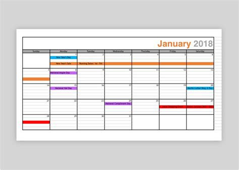promotional calendar template williamson gaus
