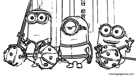 36 Minions The Rise Of Gru Coloring Pages Melinurlina