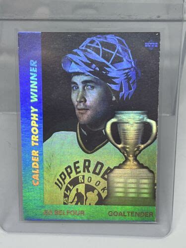 Upper Deck Calder Trophy Winner Ed Belfour Aw Ebay