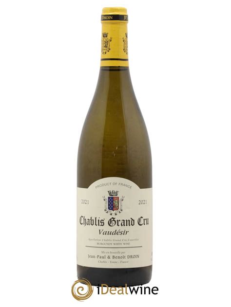 Acheter Chablis Grand Cru Vaud Sir Jean Paul Beno T Droin Domaine