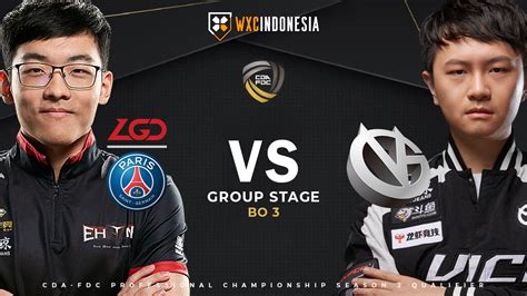 Dota Live Psg Lgd Vs Vici Gaming Cda Fdc Proffesional League