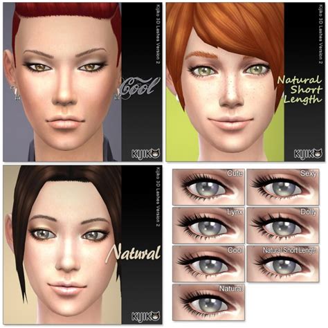 Kijiko: 3D Lashes Version 2 • Sims 4 Downloads