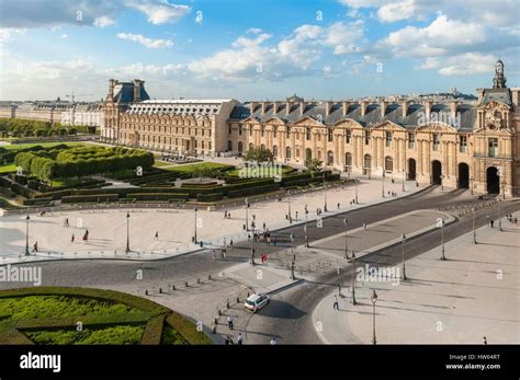 Aerial view louvre museum paris hi-res stock photography and images - Alamy