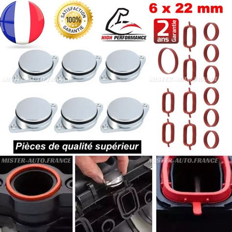 KIT SUPPRESSION CLAPET VOLET BOUCHON D ADMISSION 6X 22MM Pour BMW E46