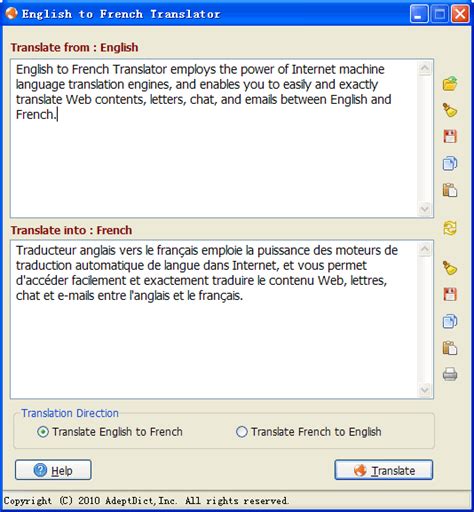 Download English to French Translator 2.00