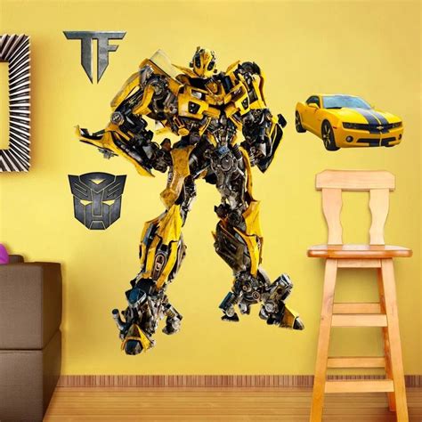 Transformer Bumblebee Wall Decal Mens Bedroom Girly Bedroom Wall