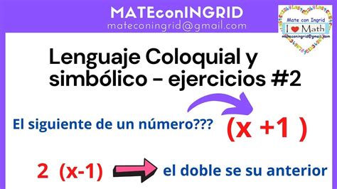 Lenguaje Coloquial Y Simb Lico Ejercicios F Ciles Youtube