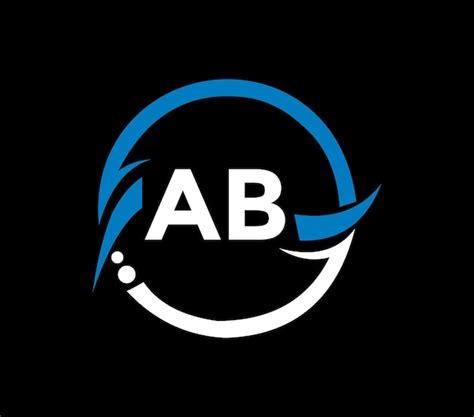 Diseño De Logotipo De Letra Ab Con Forma De Círculo Diseño De Logotipo